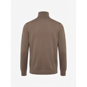 Gap Mens Brown 100% Merino Wool Turtleneck Sweater Small Fine Knit